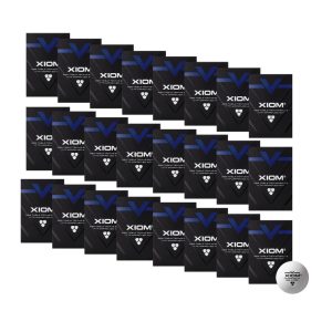 144 XIOM V ABS 3 Star ITTF Approved Table Tennis Balls