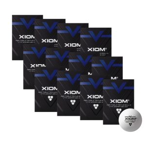 72 XIOM V ABS 3 Star ITTF Approved Table Tennis Balls