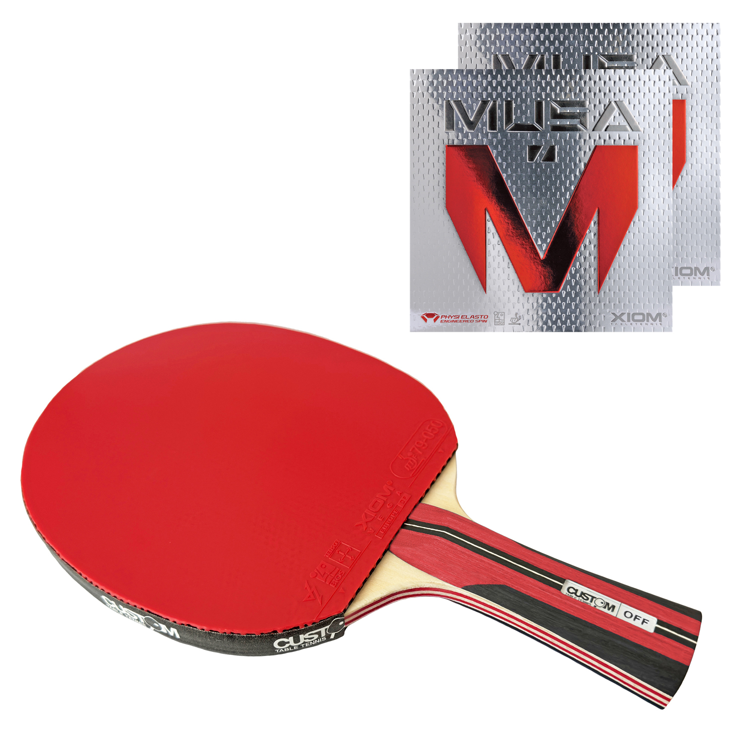 Custom Table Tennis Offensive Wood XIOM Musa Tennis Bat