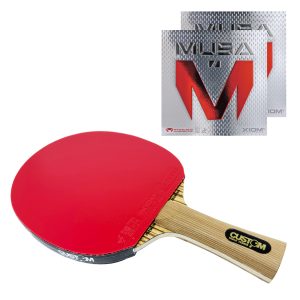 Custom Table Tennis Premium Zebrano Carbon XIOM Musa Bat