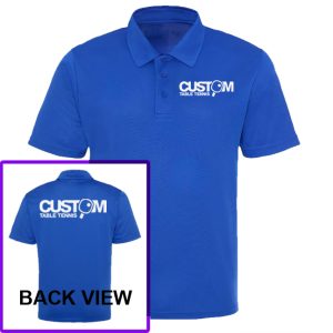 Custom Table Tennis Breathable Logo Collar Shirt - Royal Blue