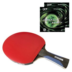 Custom Table Tennis Black Allround Friendship Geospin Tacky Table Tennis Bat