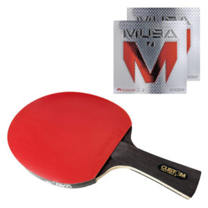 Custom Table Tennis Black Carbon XIOM Musa Bat
