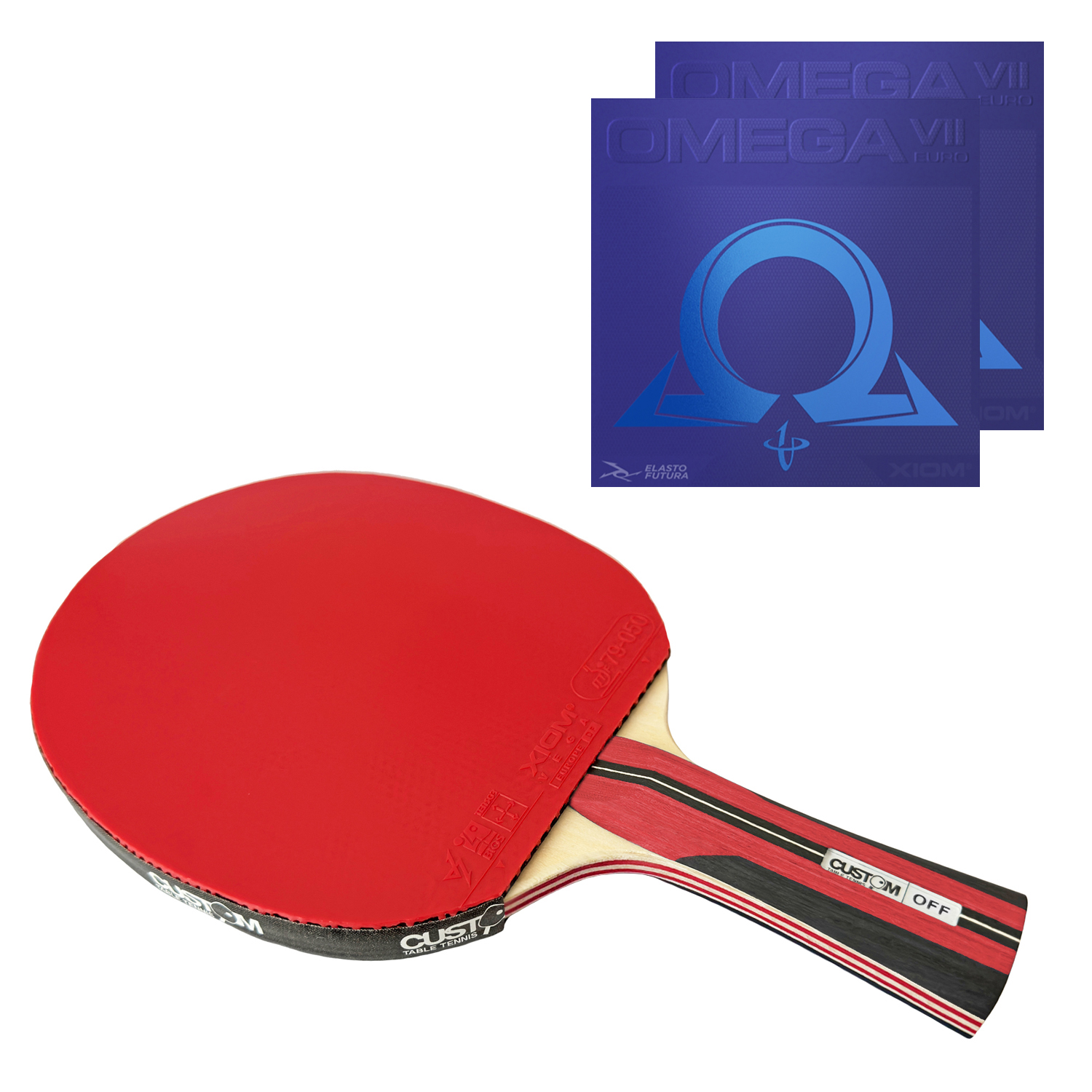 Custom Table Tennis Offensive Wood XIOM Omega VII Euro Table Tennis Bat