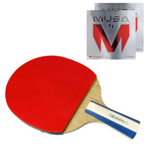 Sanwei Control Carbon PENHOLD + Xiom Musa Table Tennis Bat