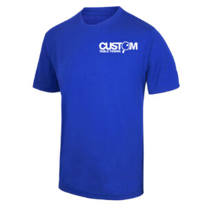 Custom Table Tennis Breathable T-Shirt – Royal Blue