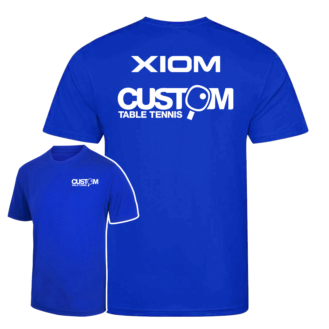 Custom Table Tennis Xiom Breathable T-Shirt - Royal Blue