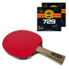 Custom Table Tennis Premium Wenge Carbon Friendship 729 FX Bat