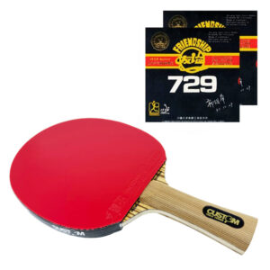 Custom Table Tennis Premium Zebrano Carbon Friendship 729 FX Bat