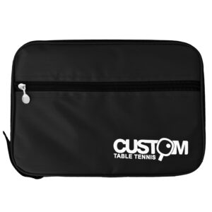 Custom Table Tennis Black Streamline Double Bat Case