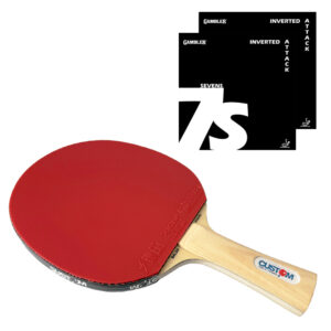 Custom Table Tennis Premium Hinoki Balsa Carbon Gambler 7s Bat