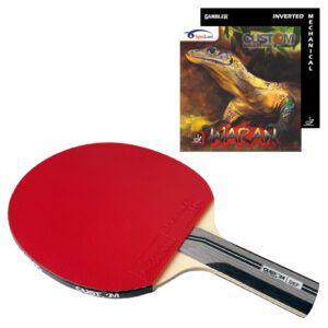 Custom Table Tennis Defensive Gambler Zero + Spinlord Waran Short Pimple Table Tennis Bat