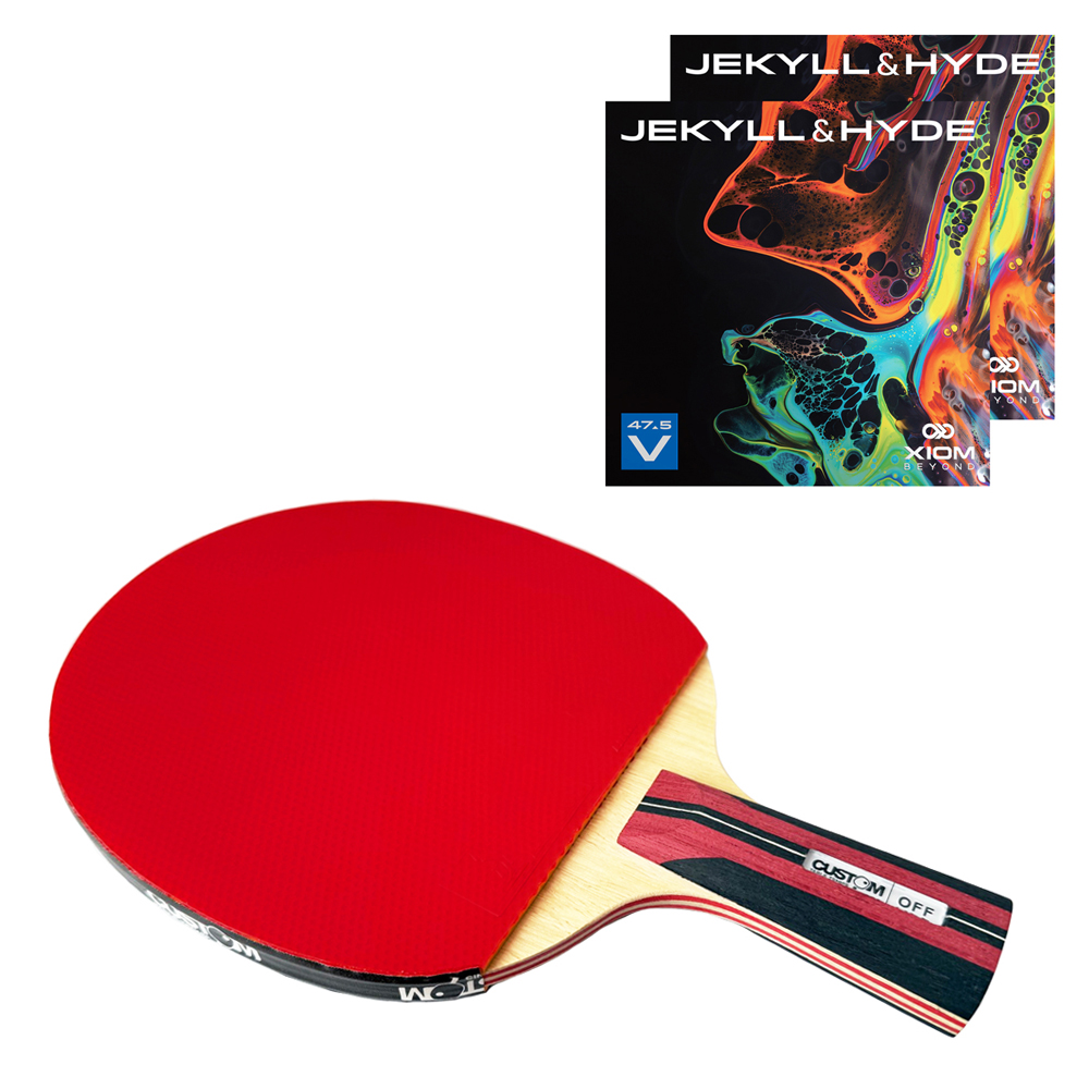 Custom Table Tennis Offensive Wood PENHOLD + XIOM Jekyll & Hyde V Bat
